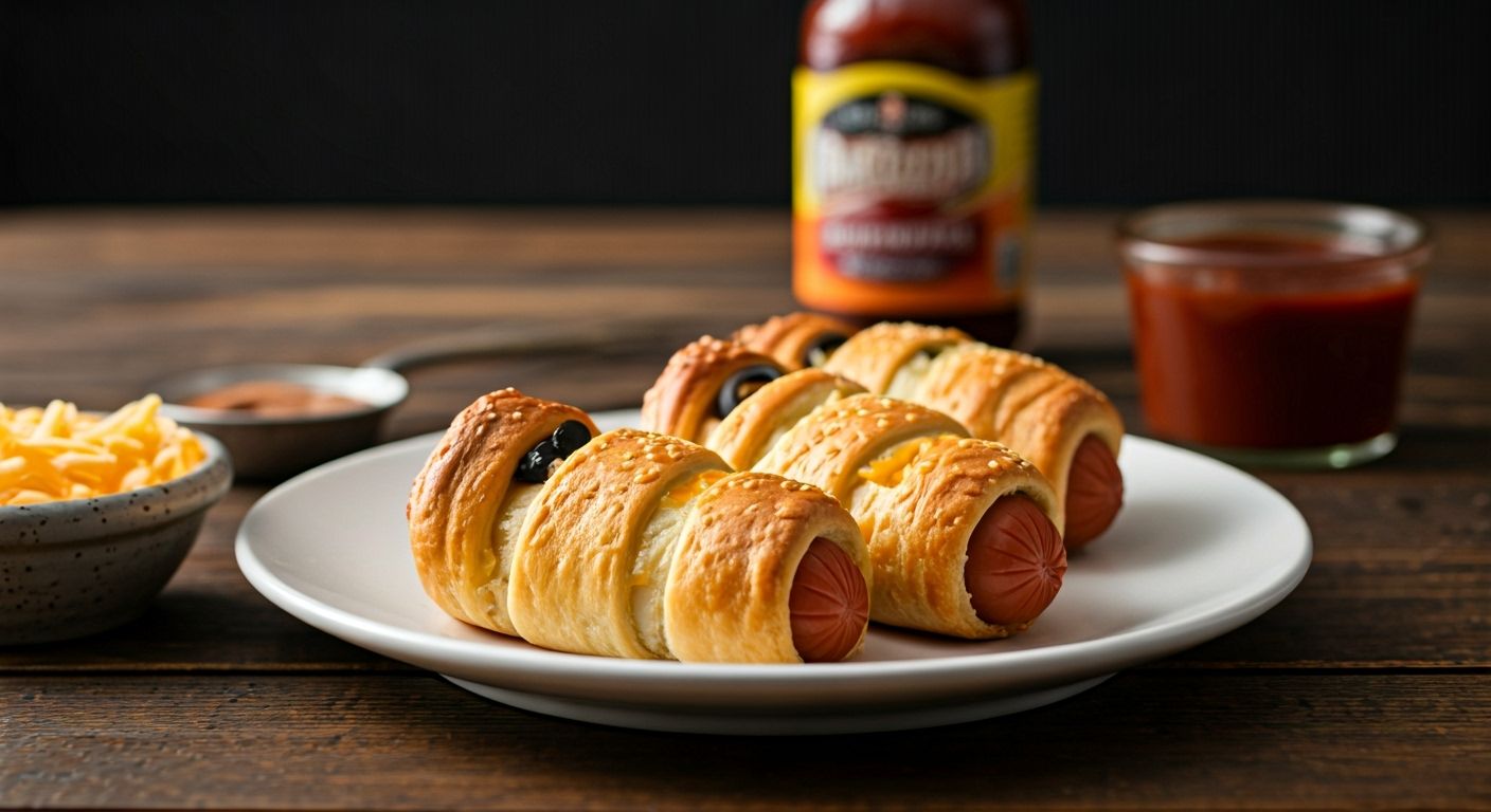 Mummy Hot Dogs recipe - American easy difficulty in Cooking for Kids, Comfort Food, Appetizers category