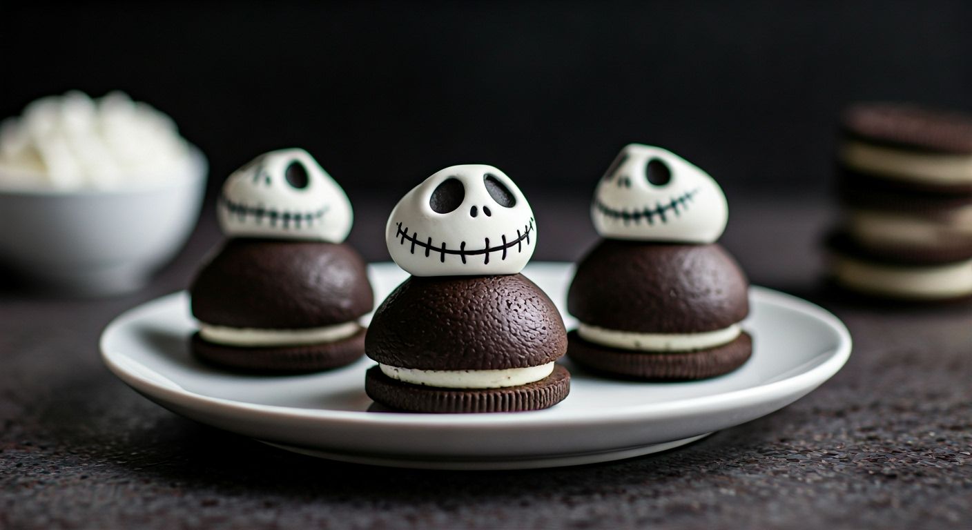 Jack Skellington Oreo Pops recipe - American easy difficulty in Holiday Sweets, Desserts, Candy category