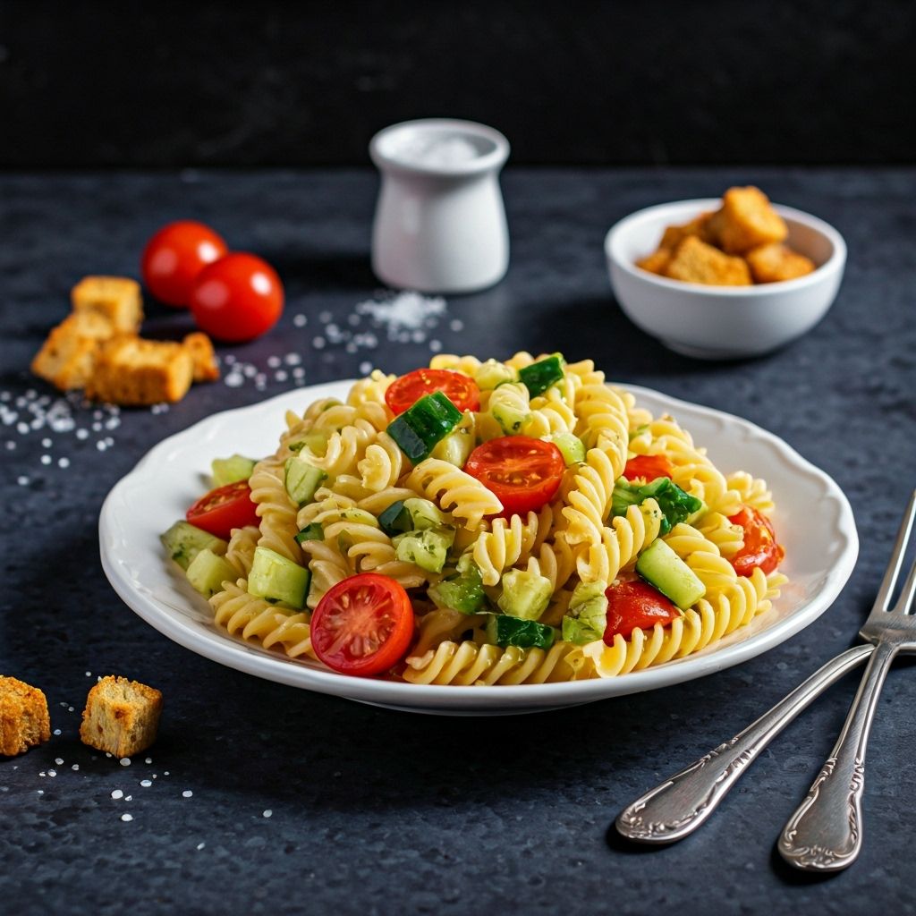 Mediterranean Pasta Salad recipe - Mediterranean easy difficulty dish