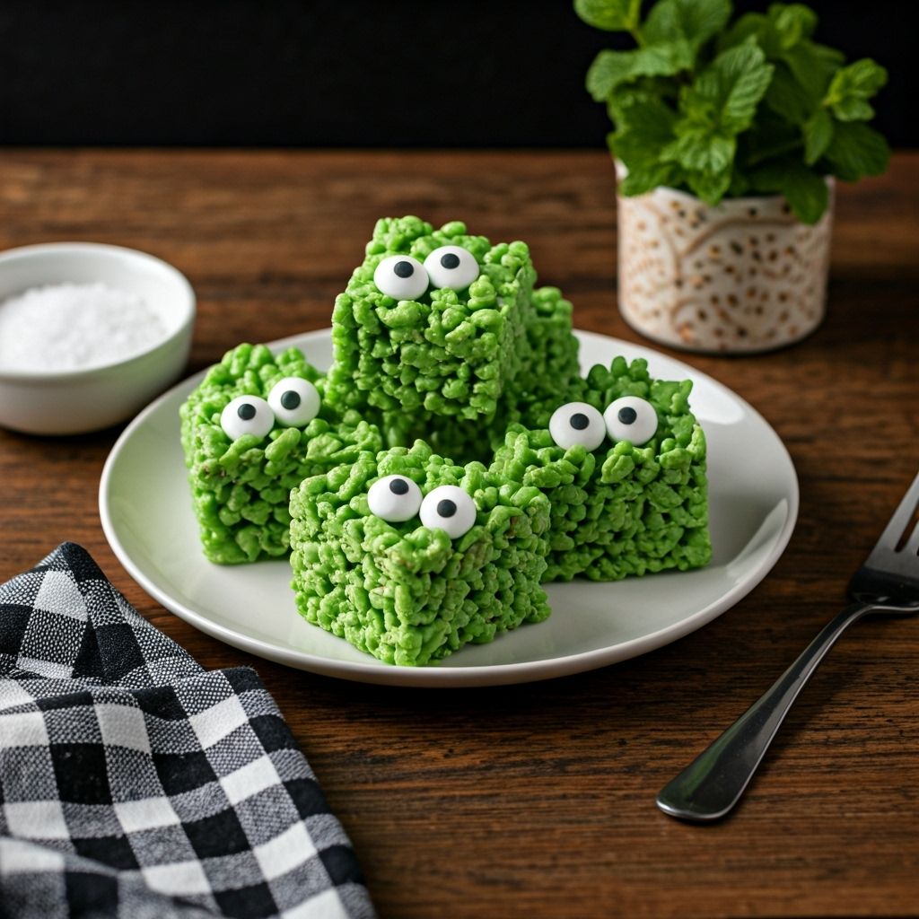 Halloween Monster Rice Krispies Treats recipe - American easy difficulty dish