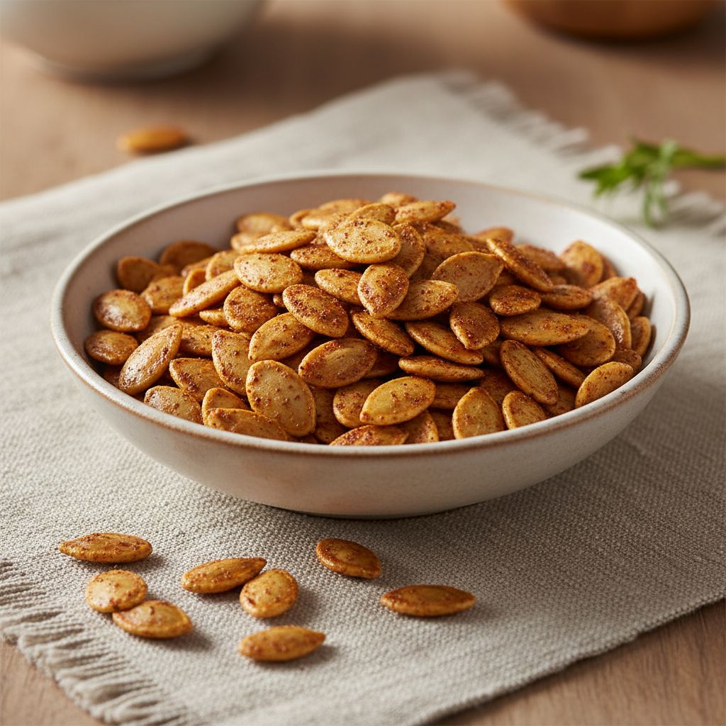Spiced Roasted Pumpkin Seeds recipe - Other easy difficulty dish